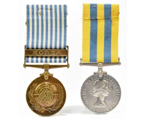 An Elizabeth II and United Nations Korea Medal pair, the former awarded to 14194014 Sgt. R. Martinez King's Regiment (2).