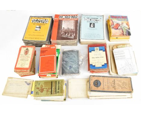 A collection of printed ephemera and maps including Atlantic Bridge, the official account of RAF Transport Commands Ocean Fer