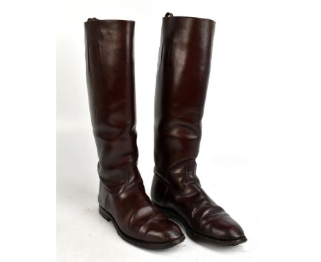 A pair of Marcy brown leather riding boots, height 42cm, length of sole 27cm.Additional InformationWe do not know the exact s