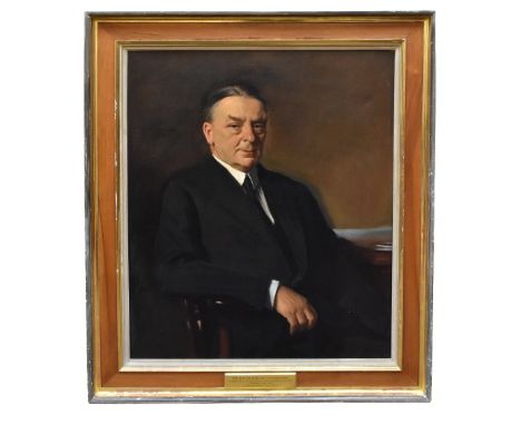 SIR OSWALD HORNBY JOSEPH BIRLEY MC RA ROI (1880-1952); oil on canvas, portrait study, 'The Hon. Sir William H. Goschen, K.B.E