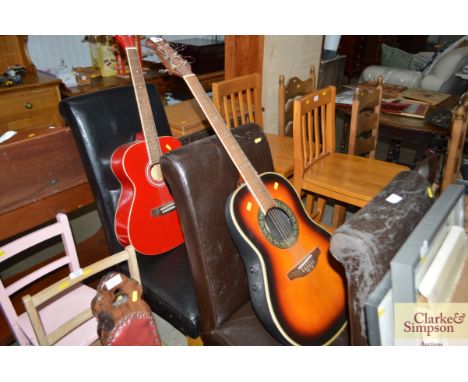 A Tanglewood semi-acoustic guitar