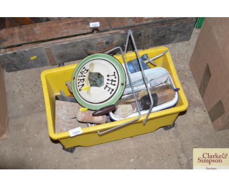 A plastic tray of various hand tools etc
