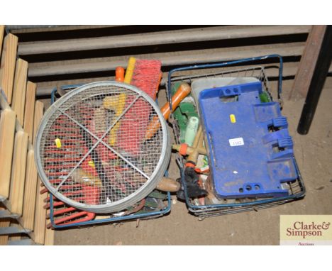 Two baskets of tools etc