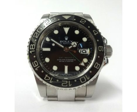 Rolex, GMT-Master II, a gents stainless steel calendar watch, signed 'Oyster Perpetual Date, Superlative Chronometer' (GMT Ma