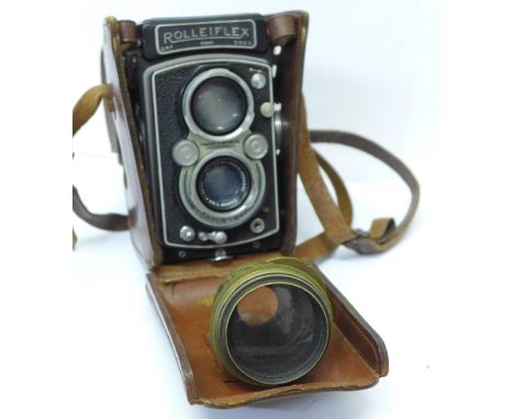 A Rolleiflex Compur-Rapid camera and one other lens 