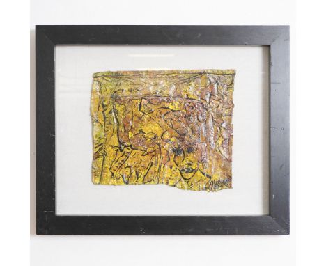 Expressive and textured dynamic oil painting on cotton by Alexander Gore, titled The Big Idea Goes Far. Gore, known for his s