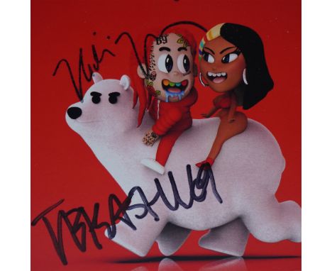 A rare pair of Trollz Alternate Edition CD featuring Nicki Minaj and Tekashi 6ix9ine, with both artists’ autographs on the co