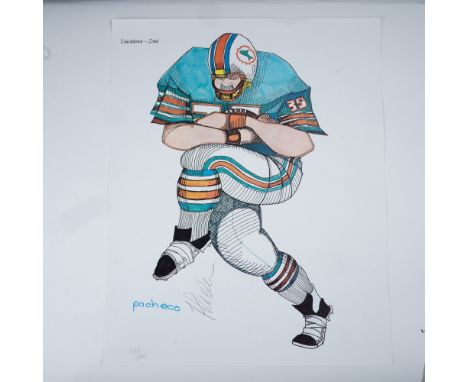 A dynamic limited edition print by Ferdie Pacheco (1927–2017), also known as “The Fight Doctor,” who was renowned for his box