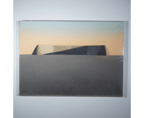 Le Projet de San Francisco 1878, Number 18, is a striking mixed media composition in gouache, graphite, and charcoal on paper