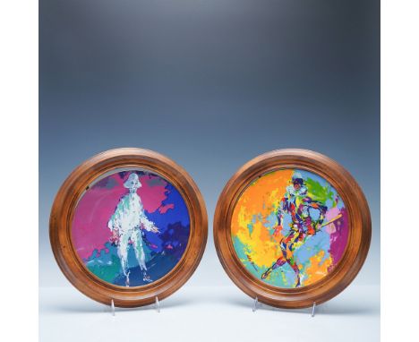 A set of two Royal Doulton porcelain plates from the Collectors International Series, based on original works by LeRoy Neiman