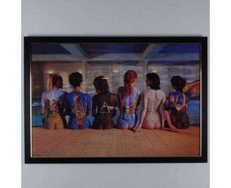 Framed poster of the iconic Pink Floyd Back Catalogue artwork, originally created by Storm Thorgerson and featuring six women