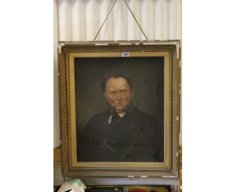 Gilt framed Oil on Canvas Portrait, reputedly of Charles Harris (Calne)