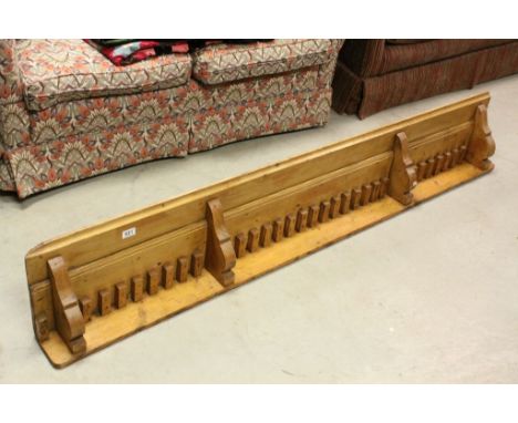 Large Victorian Pine Wall Shelf