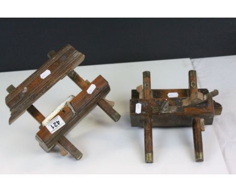 Two vintage Wood Planes with original owner's names to the sides