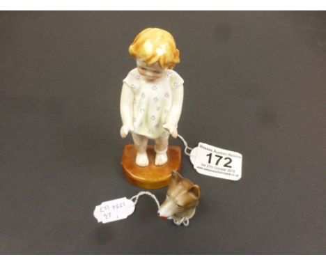Royal Worcester figurine, "Joan" modelled by F.G. Doughley, pattern number 2919, signed and printed marks to base, height app