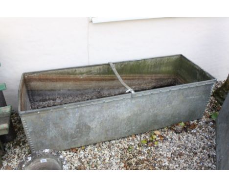 Galvanised Rivetted Water Trough, 183cms long