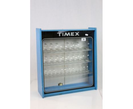 Vintage Shop ' Timex ' Watch Display Cabinet, 51cms x 47cms