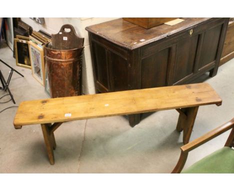 19th century Pine Kitchen Bench, 54" long