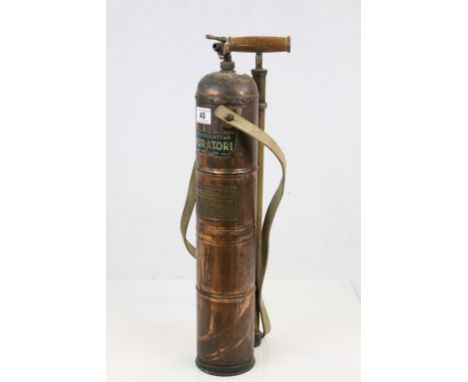 Vintage French Copper Sprayer / Pulverisateur with Brass Plaque