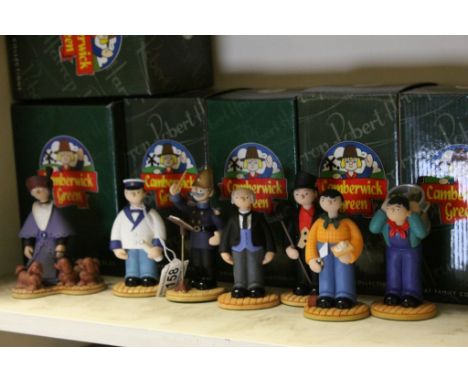 Seven boxed Robert Harrop Camberwick Green figures to include; CG27 Brackett, CG41 Thomas tripp Milkman, CG69 Captain Flack C