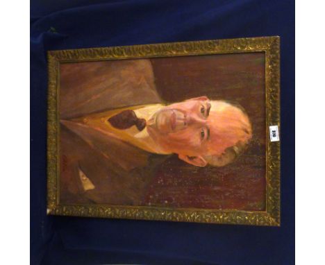 PORTRAIT OF A MAN SIGNED ‘ELLIS’ 20” X 14”