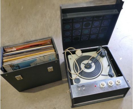 Dansette Bermuda Cased Record Player together with cased easy listening LPs (2):