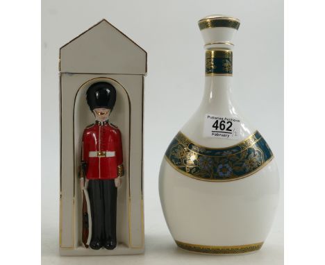 Royal Doulton Carlyle patterned Whiskey Decanter : together with similar Masons Item(2)