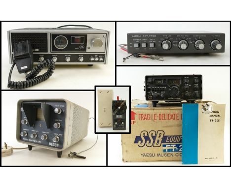 Group of CB Rradio equipment: Includes President Branded KP77 homebase CB Radio &amp; Mic, Yaesu Musen FRT-7700 ultra-compact