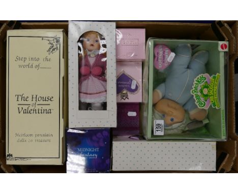 A mixed collection of items to include: Mattel Boxed Cabbage Patch Doll, Beckham Itemetly, Vera Wang Pricess , Roberto Verino