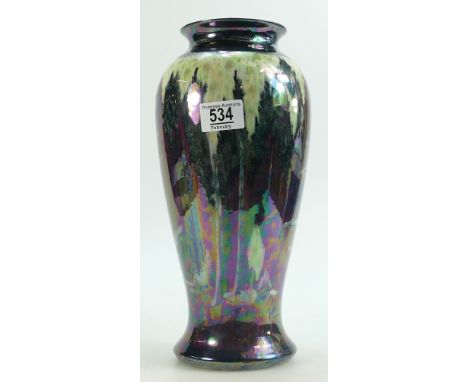 Large Carlton Ware Lustre Vase: pattern 6/2235 32354, height 32cm