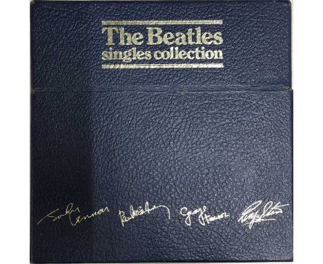 THE BEATLES - SINGLES COLLECTION 7" BOX SET (BSC 1). A wonderful Box Set issued in 1982 - this is the blue variant of the box