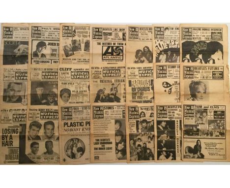 23 issues of NME magazine c 1963-1968, inc Beatles Christmas cover. All with centre fold, condition varying, most with wear a