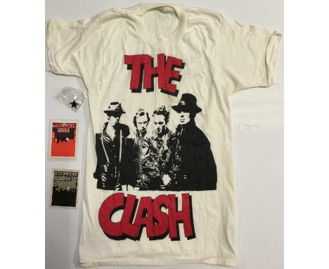 The Clash 16 Tons tour tshirt (size S), two passes and one badge.