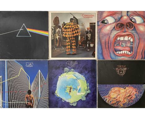 PROG ROCK - LP COLLECTION. A smashing collection 31 prog rock LPs. Artists/ titles include King Crimson - In The Court Of The