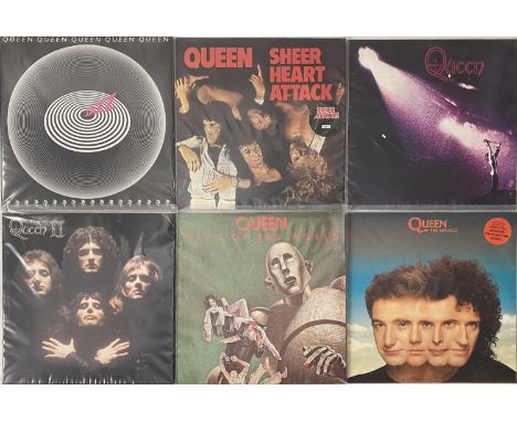 QUEEN/ ROCK ICONS - LP COLLECTION. A smashing collection of 27 rock LPs. Artists/ titles include Queen inc S/T (EMC 3006, -5/