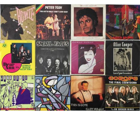 ROCK &amp; POP 7" COLLECTION. Quality, diverse collection of around 350 x 7". With cuts from the likes of Peter Tosh, David B
