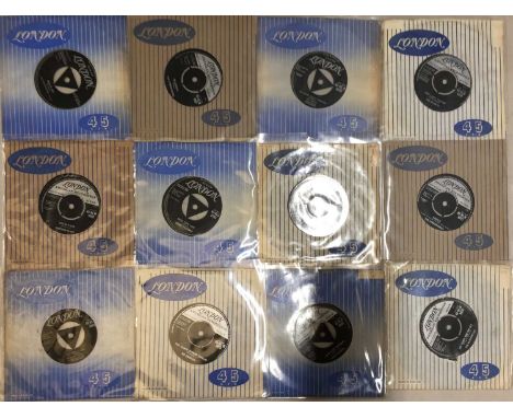 ROCK &amp; ROLL - LONDON - 7" PACK. A pack of 19 x 7". Artists /Titles include The Velvets - That Lucky Old Sun (45-HLU 9328)