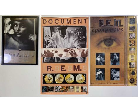 A collection of original posters to include: This Mortal Coil - Blood (16x23"), a band portrait poster (19x27.5"), an origina