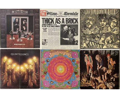 PROG/ FOLK/ GLAM - ROCK LPs. A fine selection of 15 LPs. Artists/ titles include Jethro Tull inc Stand Up (ILPS 9103, pink/ w