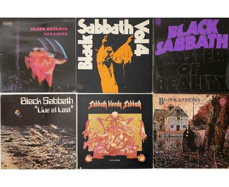 HEAVY/ CLASSIC/ PROG - ROCK LP COLLECTION. A smashing collection of 46 rock LPs. Artists/ titles include Black Sabbath inc Ma