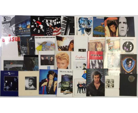 Approx 40 assorted concert/tour programmes, mostly c 1980s. To inc: Sting, Eurythmics, David Bowie, Stevie Wonder, Steve Winw