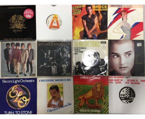 ROCK / POP - ACROSS THE DECADES! - 7" COLLECTION. A collection of around 1000 x 7". Artists include David Bowie, Bruce Spring