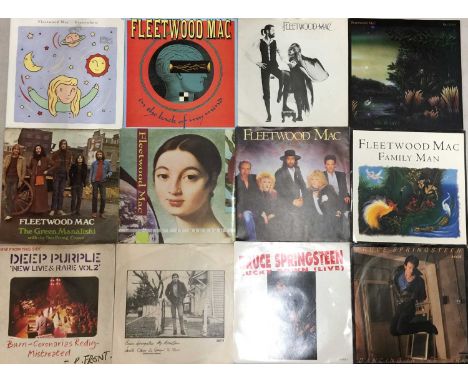 ROCK - 7" COLLECTION. A collection of around 240 x 7". Artists include Fleetwood Mac, Bruce Springsteen, Deep Purple, Toto, R