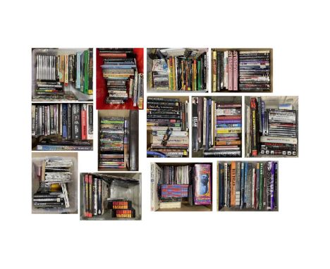 Approx 130 books, approx 81 DVDs - good titles with many hard cover books on Bob Marley. Sinatra, Grateful Dead, Dylan.