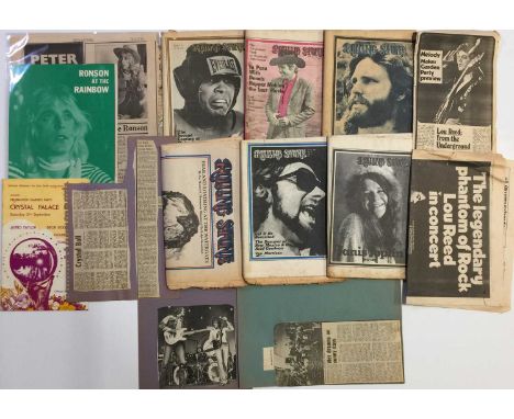 Collection of music memorabilia to inc: 1973 Crystal Palace Celebration Garden Party programme and ticket (Lou Reed, Golden E