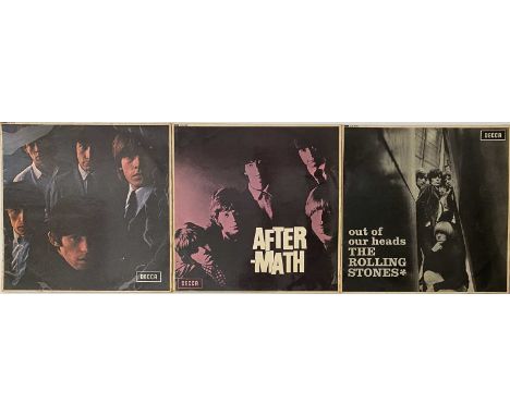 THE ROLLING STONES - MONO LP PACK. A pack of 3 x LPs by The Rolling Stones. Titles are Out Of Our Heads (LK 4733, unboxed, VG