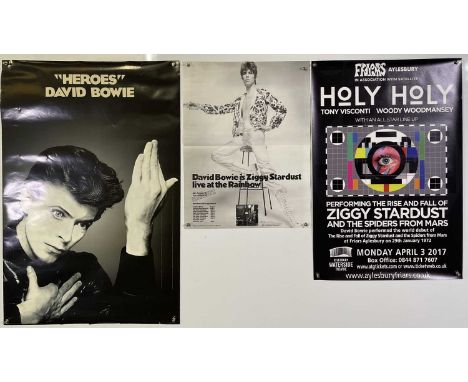19 assorted posters, chiefly Bowie related c 1990s-00s. To inc: 2004 Czech concert poster, Lazarus theatre poster, National P