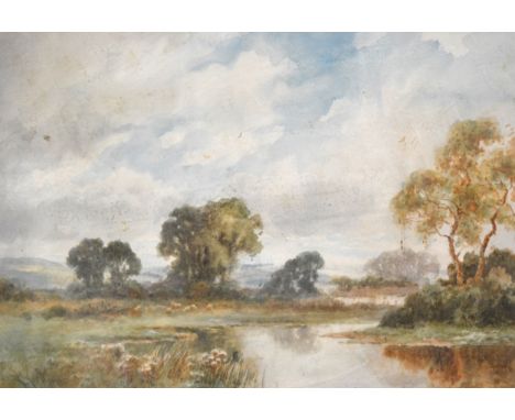 J. K. Rimer, river landscape, signed, watercolour, 24cm x 34cm; and another watercolour, by the same hand. (2)