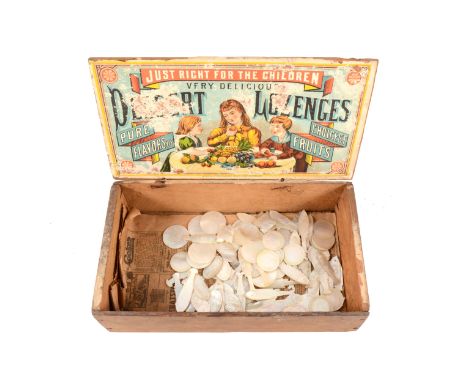 Collection of China Trade cut and engraved mother-of-pearl gaming counters.