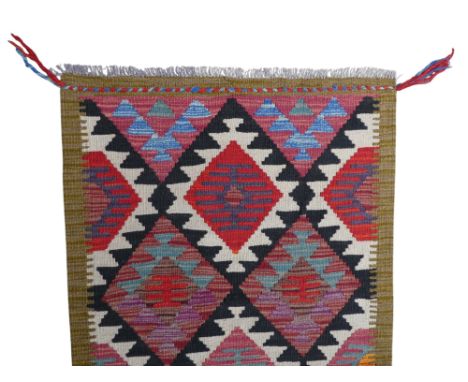 A Maimana kilim runner - 203 x 70cm.